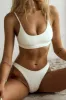 White Low Rise Bikini Bottoms sold by Floralkini