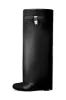 Faux Leather Padlock Detail Folded Wedge Heel Knee High Long Boots - Black sold by Floralkini