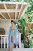 Green Gingham Triangle High Waisted Bikini Set sold by Floralkini