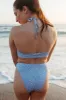 Floral Multi-Wear Halter High Waist Bikini Set sold by Floralkini