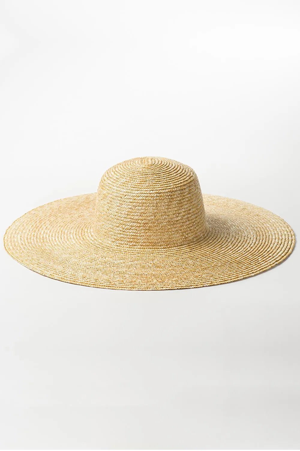 Wheat Straw Dome Crown Sun Hat sold by Floralkini