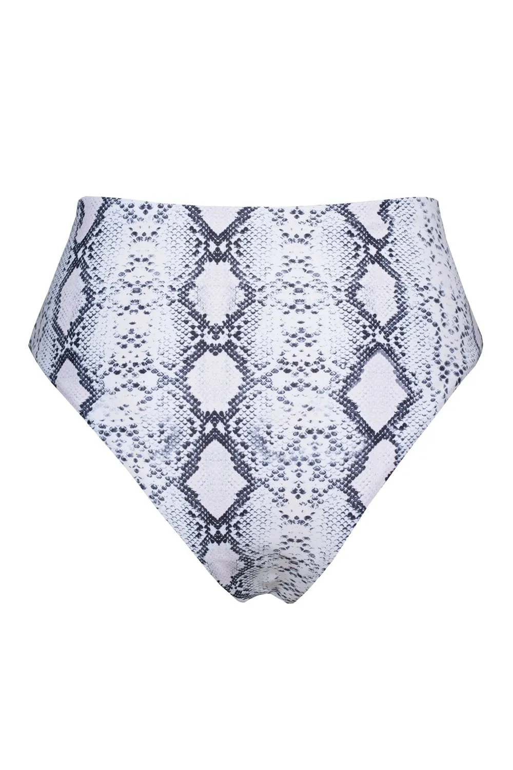 White Snakeskin High Waisted Bikini Bottoms sold by Floralkini product image thumbnail 2