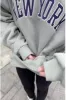 New York' Pullover Oversized Sweatshirt - Sage Green/White sold by Floralkini