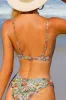 Floral Print Wire V Bra Bikini Set sold by Floralkini