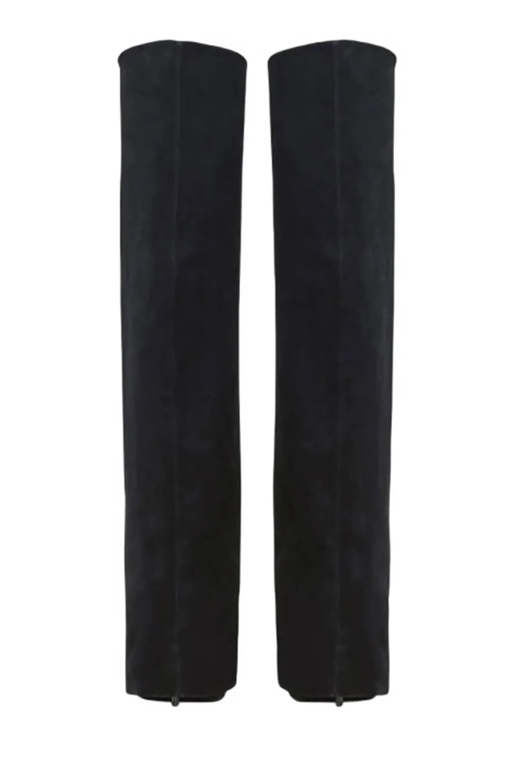 Faux Suede Pointed Toe Folded Over The Knee Boots sold by Floralkini product image thumbnail 2