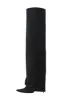 Faux Suede Pointed Toe Folded Over The Knee Boots sold by Floralkini