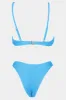 Blue Crinkle Bikini Top sold by Floralkini