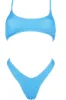 Blue Crinkle Bikini Top sold by Floralkini
