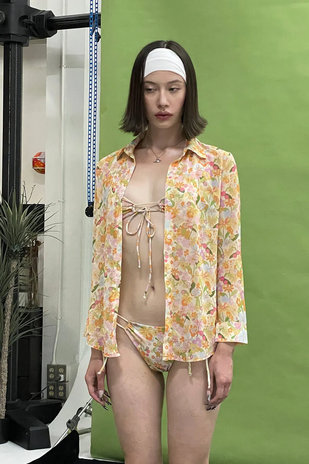 Floral Tie Front Bikini Set sold by Floralkini product image thumbnail 2