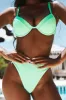 Mint Rib High Waisted Bikini Bottom sold by Floralkini