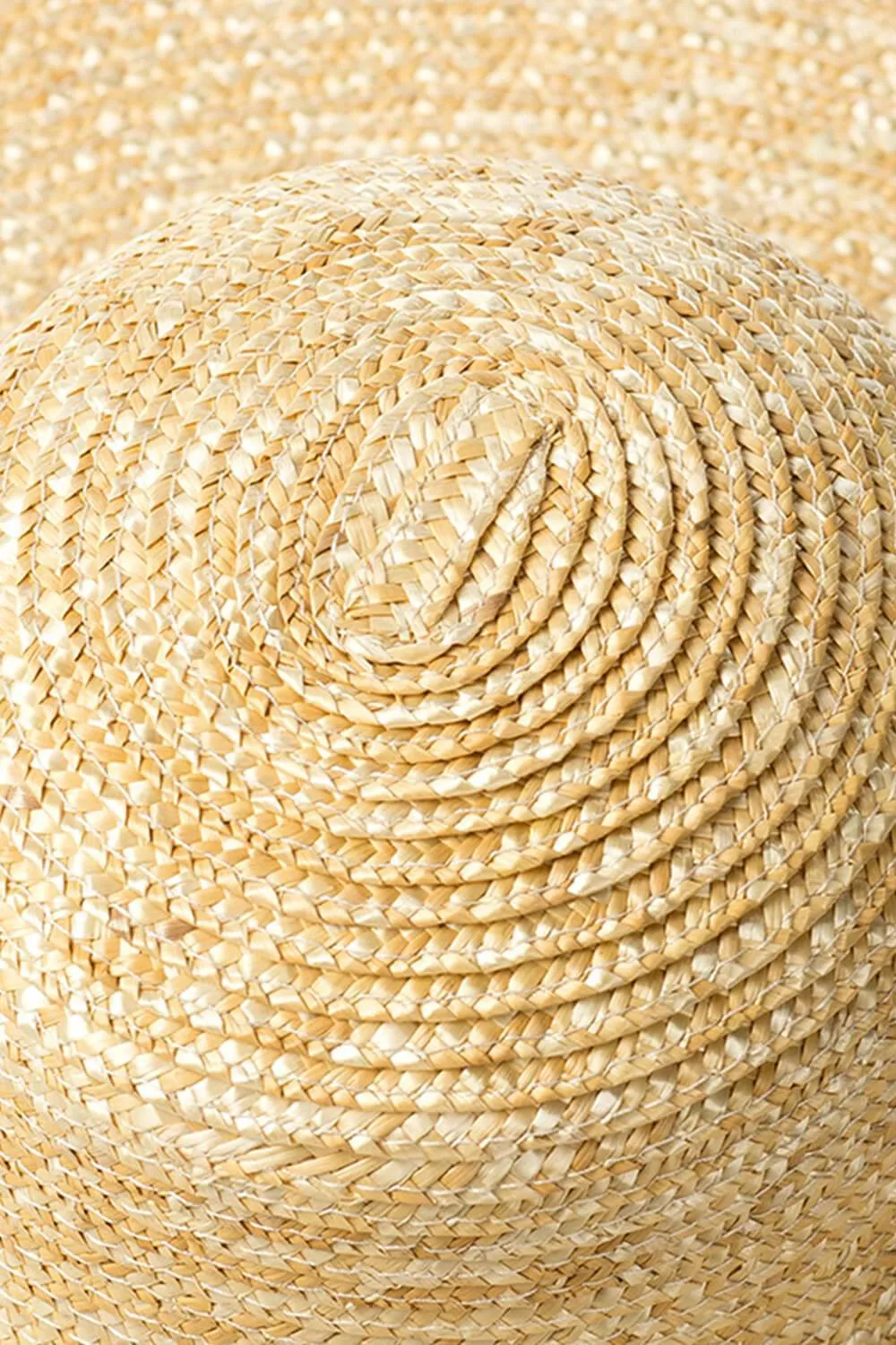 Wheat Straw Dome Crown Sun Hat sold by Floralkini product image thumbnail 2