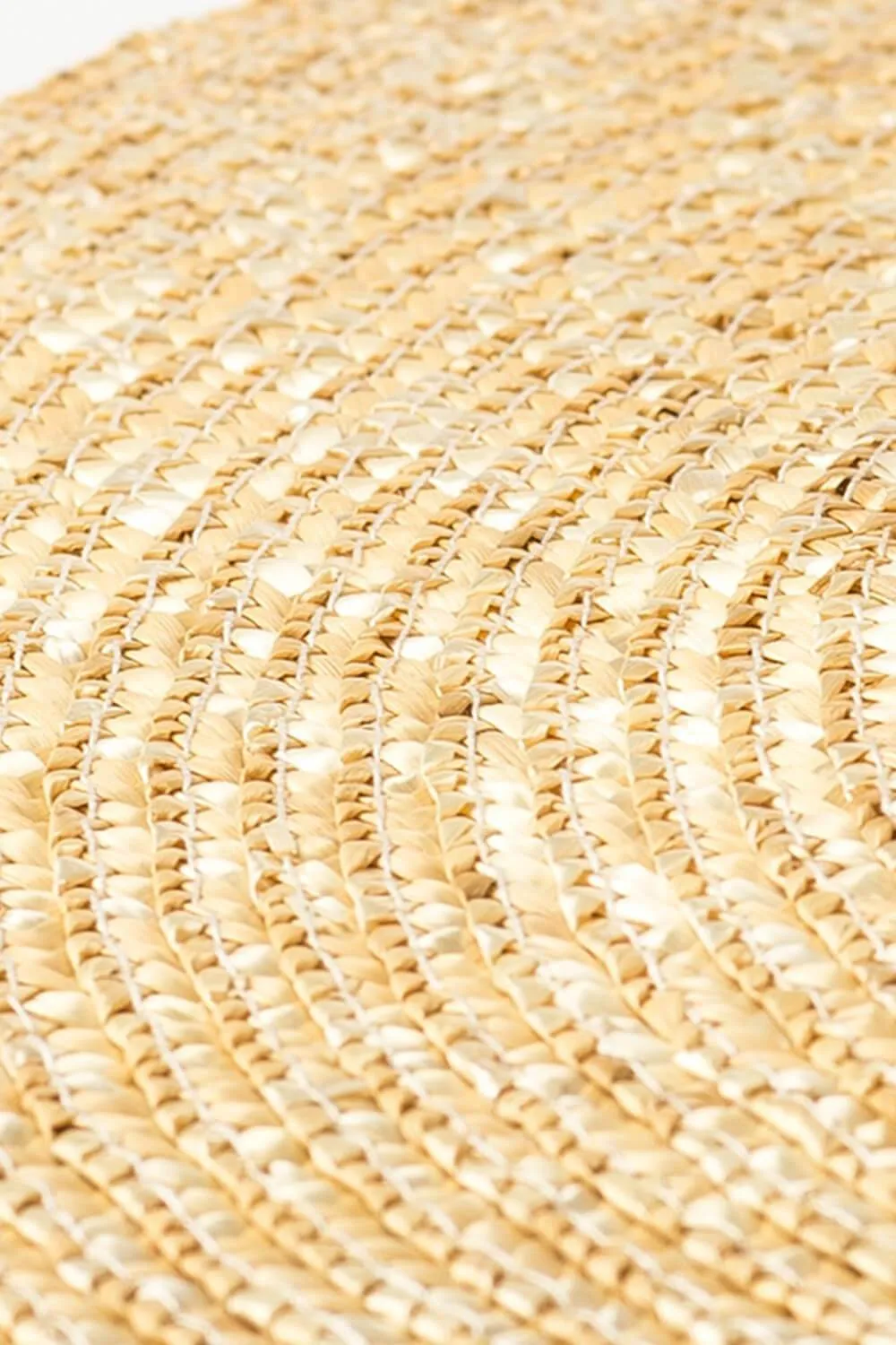 Wheat Straw Dome Crown Sun Hat sold by Floralkini product image thumbnail 3