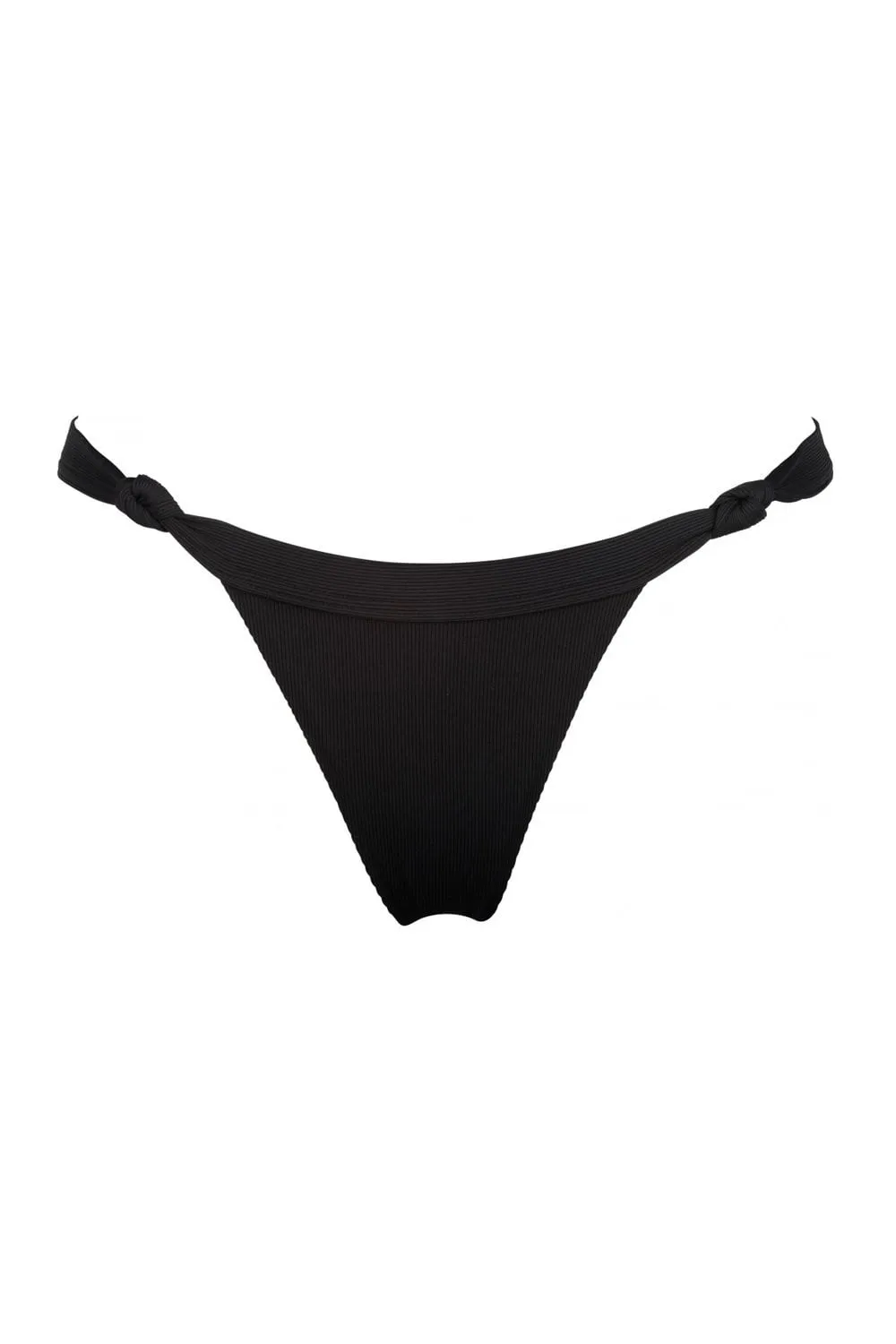 Black Side Knotted Thong Bikini Bottom sold by Floralkini product image thumbnail 2