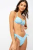 Floral Ruched Halter Tie-Up Low-Cut Bikini Set sold by Floralkini