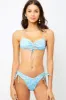 Floral Ruched Halter Tie-Up Low-Cut Bikini Set sold by Floralkini