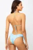 Floral Ruched Halter Tie-Up Low-Cut Bikini Set sold by Floralkini