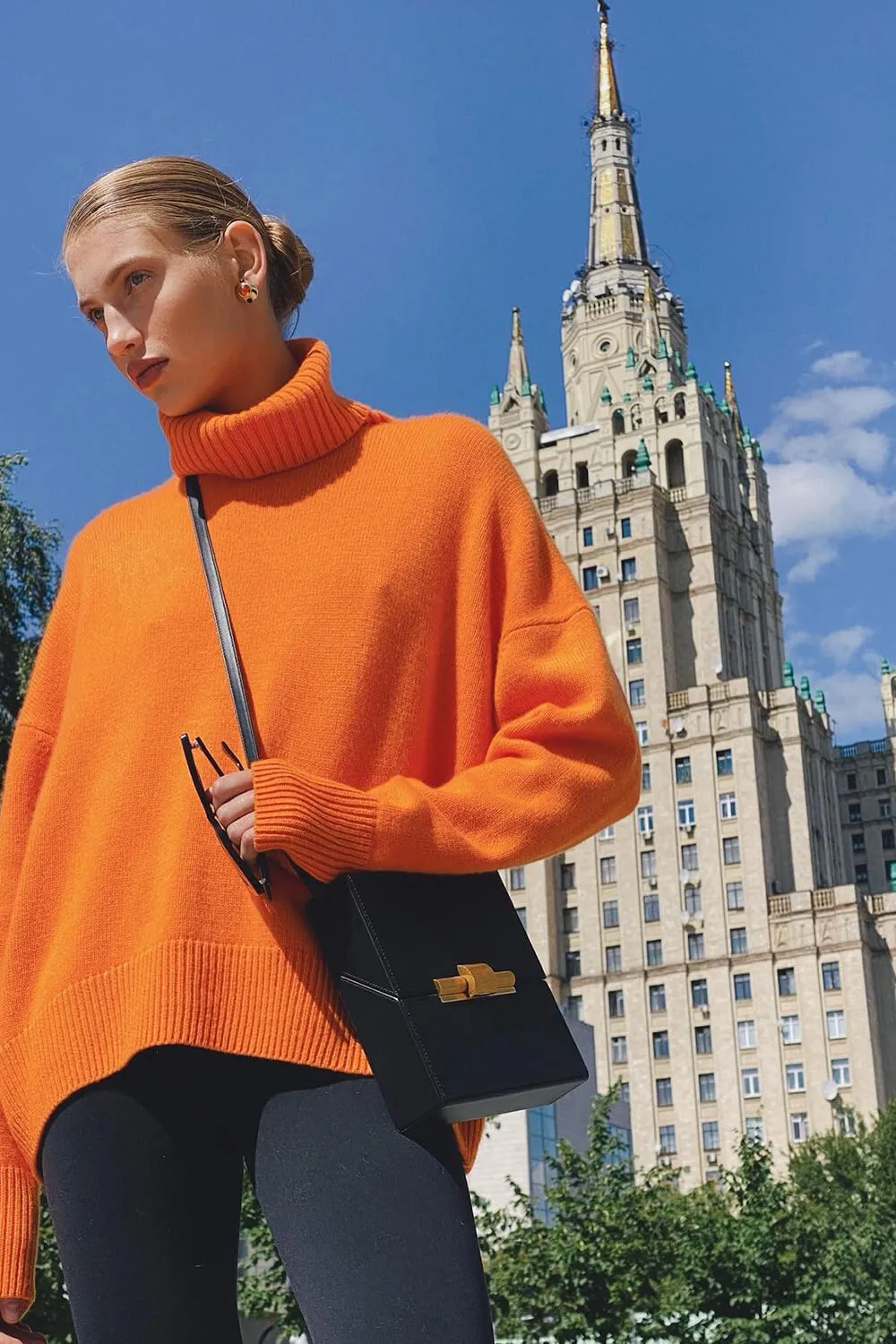 Turtle Neck Knit Oversized Sweater sold by Floralkini product image thumbnail 5