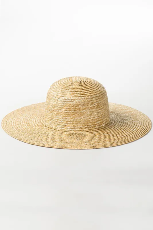 Wheat Straw Dome Crown Sun Hat sold by Floralkini