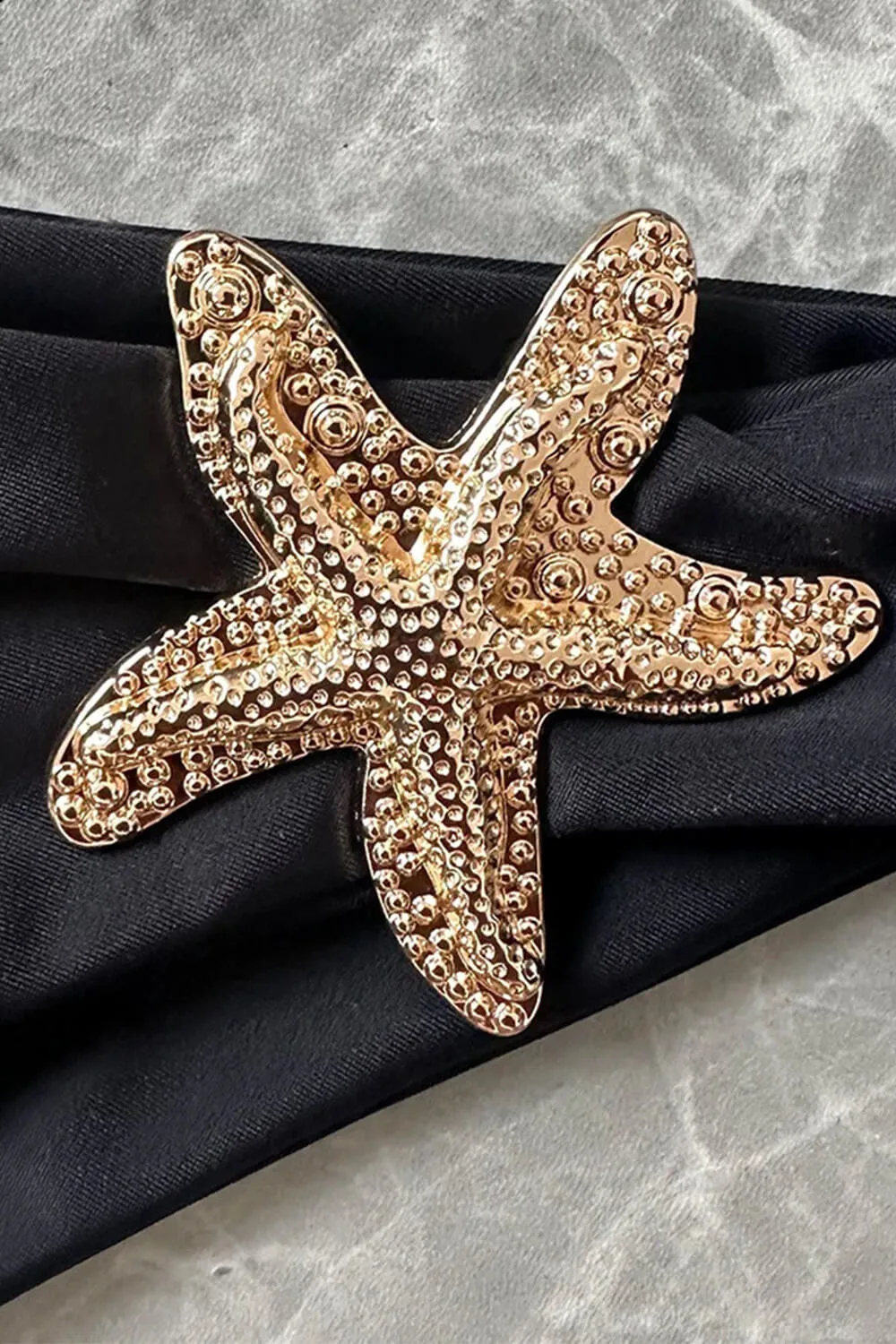 Gold Starfish Detail Bandeau Bikini Set - Black sold by Floralkini product image thumbnail 4