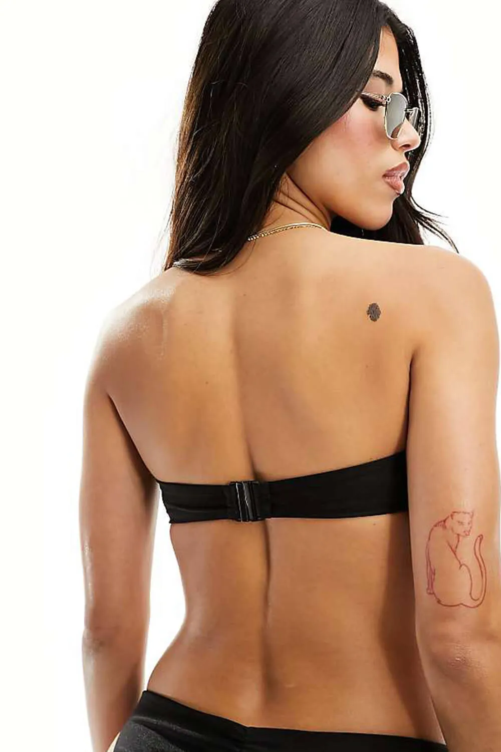 Gold Hardware Detail Bandeau Bikini Set - Black sold by Floralkini product image thumbnail 2