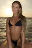 Triangle Wrap Tie Halter Bikini Set With Gold Butterfly Hardware Details sold by Floralkini