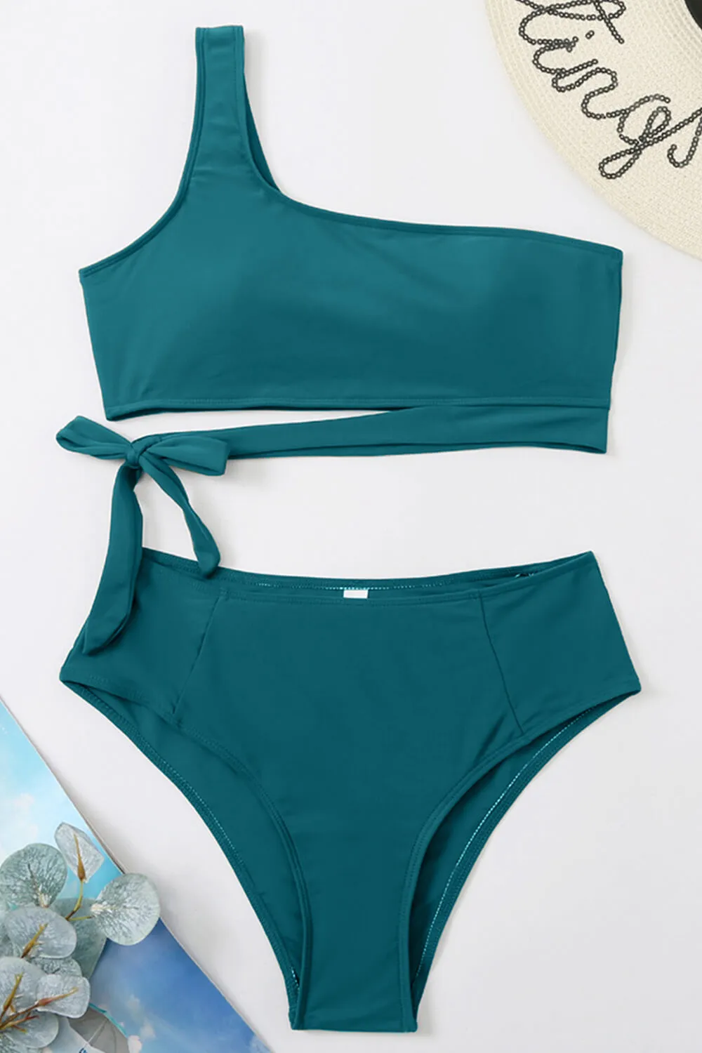 Green High-Waist Bikini Bottoms sold by Floralkini product image thumbnail 3