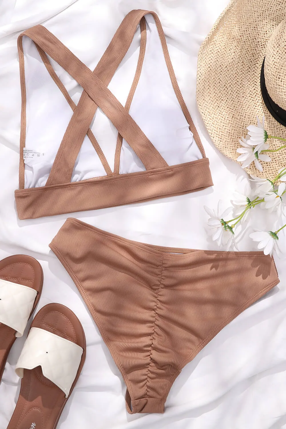 Ribbed High-Waist Bikini Bottoms sold by Floralkini product image thumbnail 4
