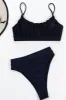 Black High Waisted Bikini Bottoms sold by Floralkini