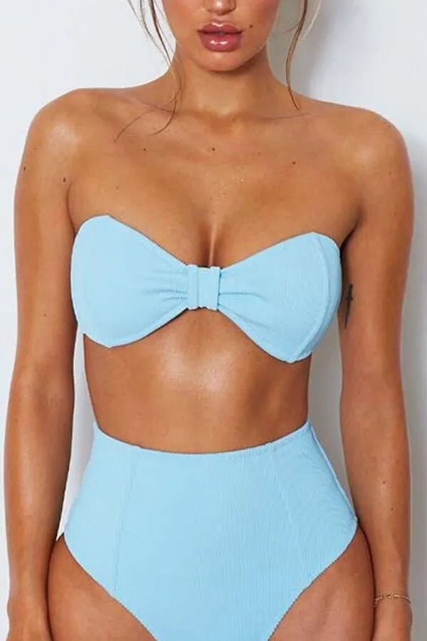 Floralkini Ribbed High Waisted Bikini Bottoms sold by Floralkini product image thumbnail 4