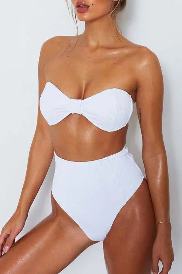 Floralkini Ribbed High Waisted Bikini Bottoms sold by Floralkini product image thumbnail 5