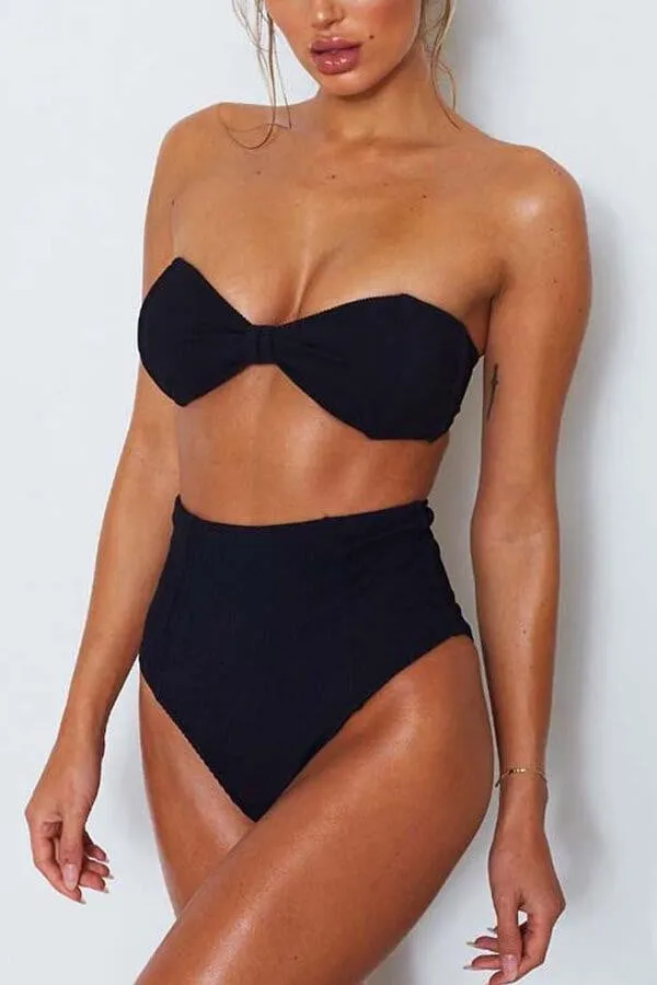 Floralkini Ribbed High Waisted Bikini Bottoms sold by Floralkini product image thumbnail 2