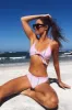 Striped High Leg Bikini Bottom sold by Floralkini