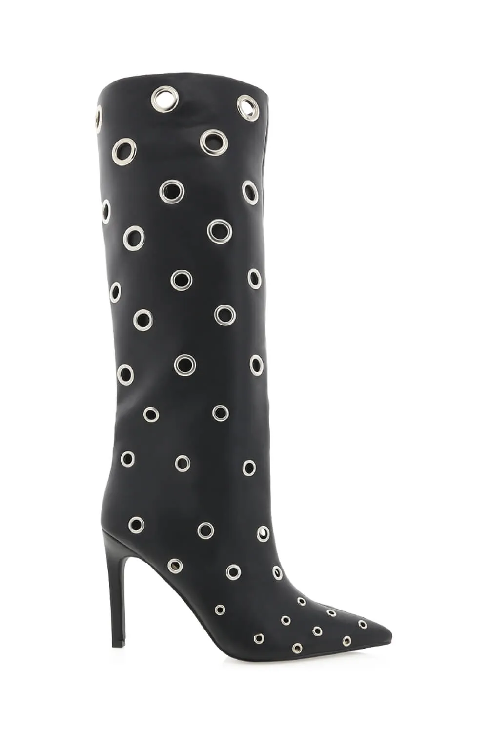 Eyelets Knee-High Pointed Toe Boots sold by Floralkini product image thumbnail 5