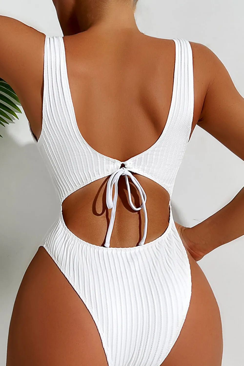 Textured Square Neck One Piece Swimsuit sold by Floralkini product image thumbnail 5