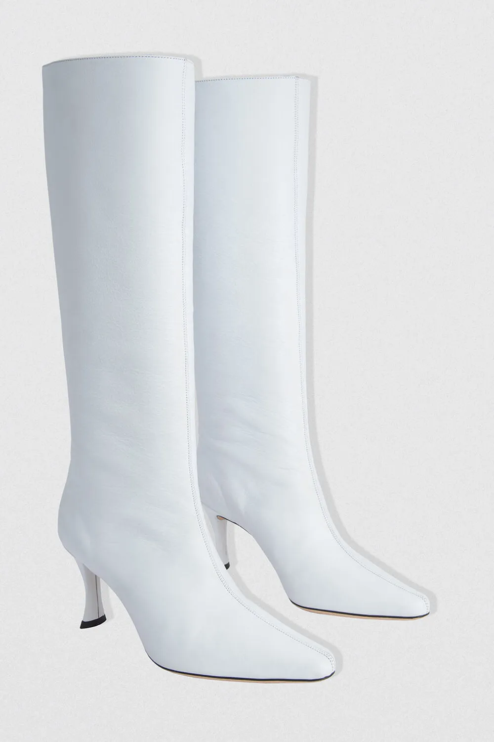 Faux Leather Pointed Toe Wide Calf Knee-High Boots sold by Floralkini product image thumbnail 4