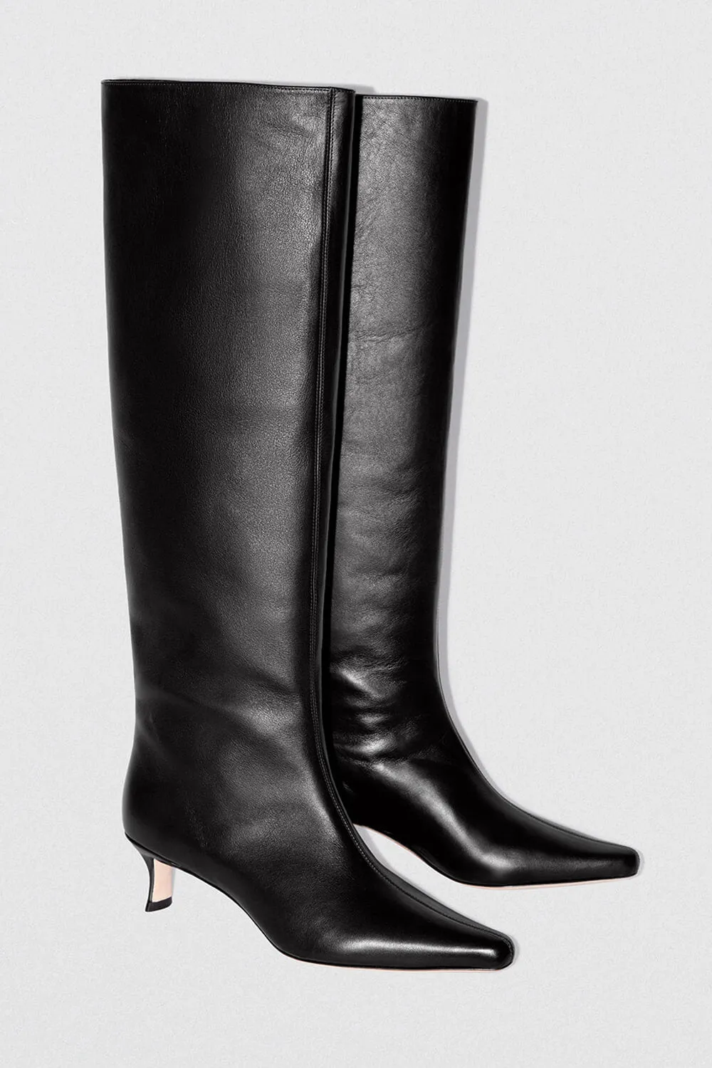 Faux Leather Pointed Toe Wide Calf Knee-High Boots sold by Floralkini