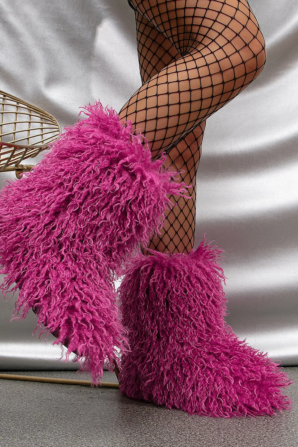 Faux Fur Mid Calf Bootie sold by Floralkini product image thumbnail 5