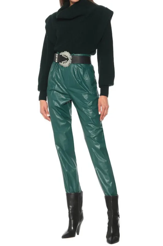 Pointed-Toe Faux Leather Mid-Rise Ankle Boots sold by Floralkini