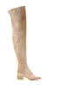 Faux Suede Over-The-Knee Thigh High Flat Boots sold by Floralkini