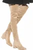 Faux Suede Over-The-Knee Thigh High Flat Boots sold by Floralkini