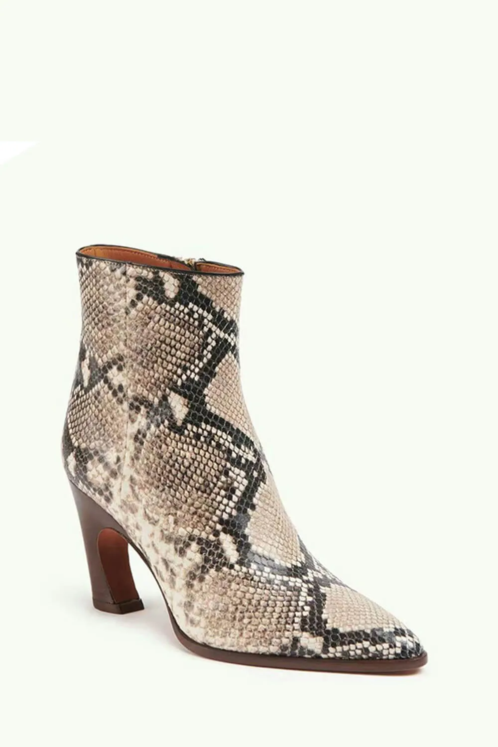 Snakeskin Faux Leather Ankle Boots sold by Floralkini product image thumbnail 3