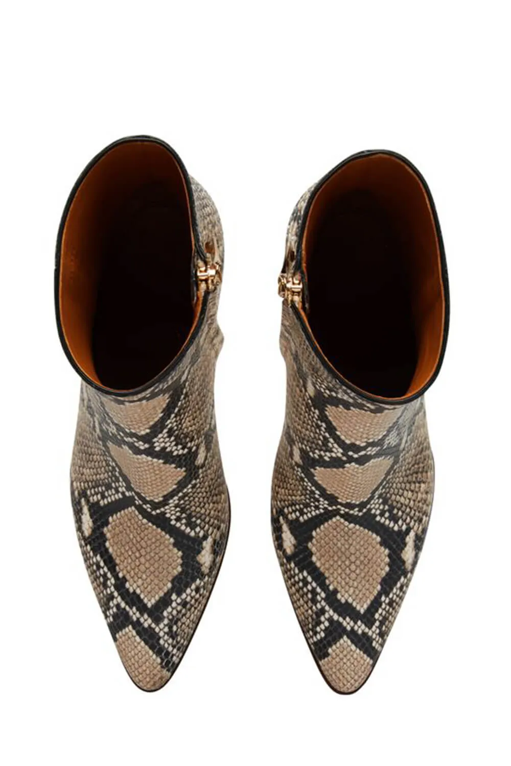 Snakeskin Faux Leather Ankle Boots sold by Floralkini product image thumbnail 4