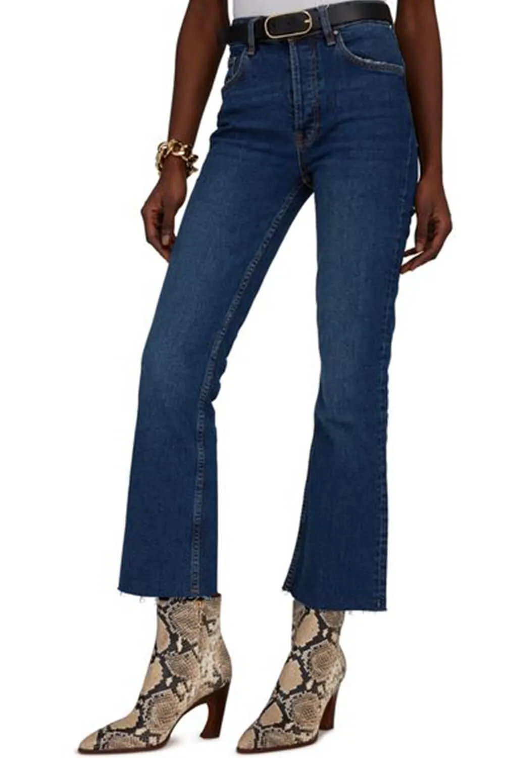 Snakeskin Faux Leather Ankle Boots sold by Floralkini