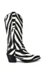 Calfskin Hair Zebra Print Mid-Calf Western Heeled Boots sold by Floralkini