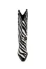 Calfskin Hair Zebra Print Mid-Calf Western Heeled Boots sold by Floralkini