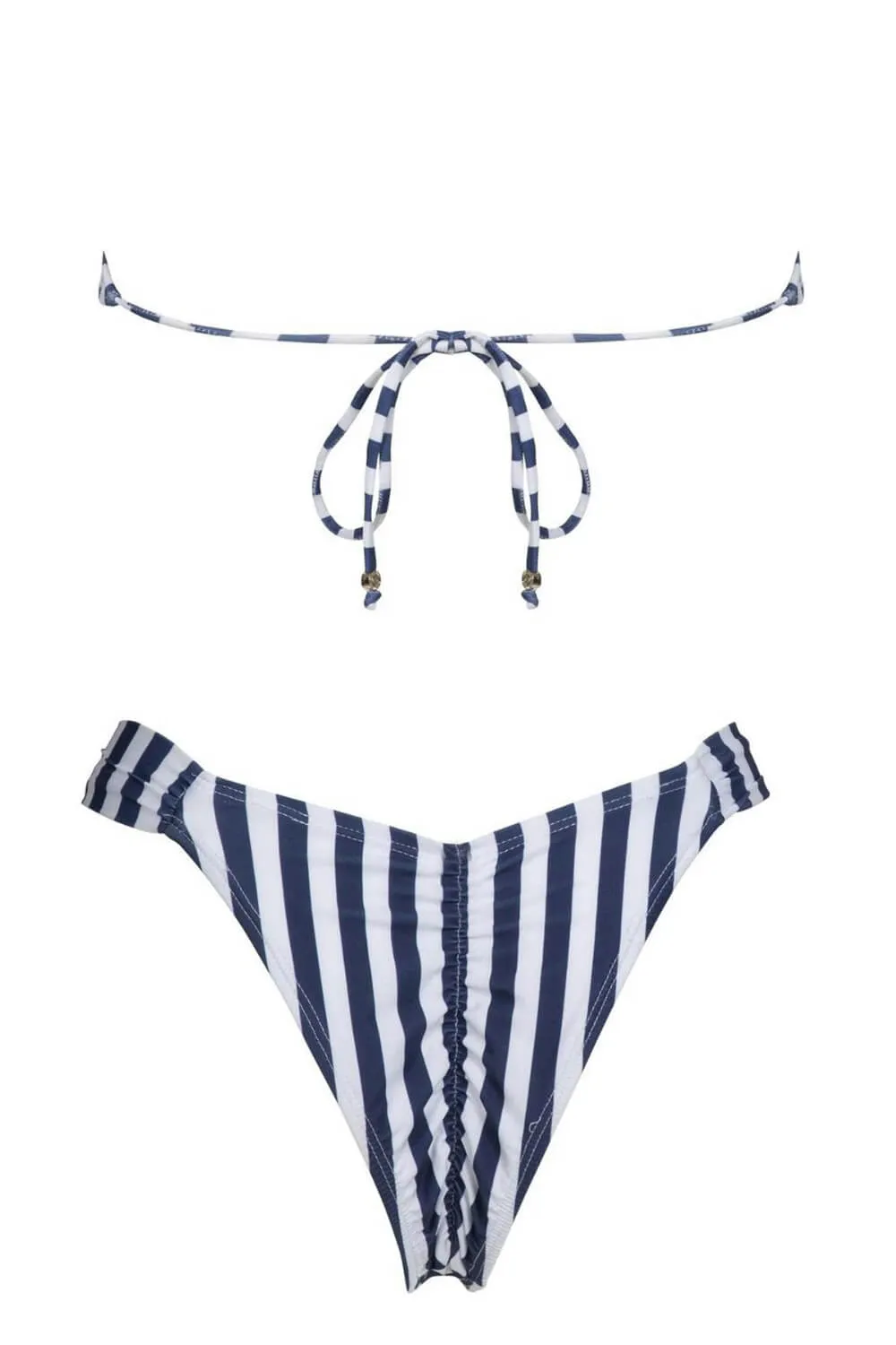 Striped Bandeau Bikini Set With O-Ring Detail sold by Floralkini product image thumbnail 5