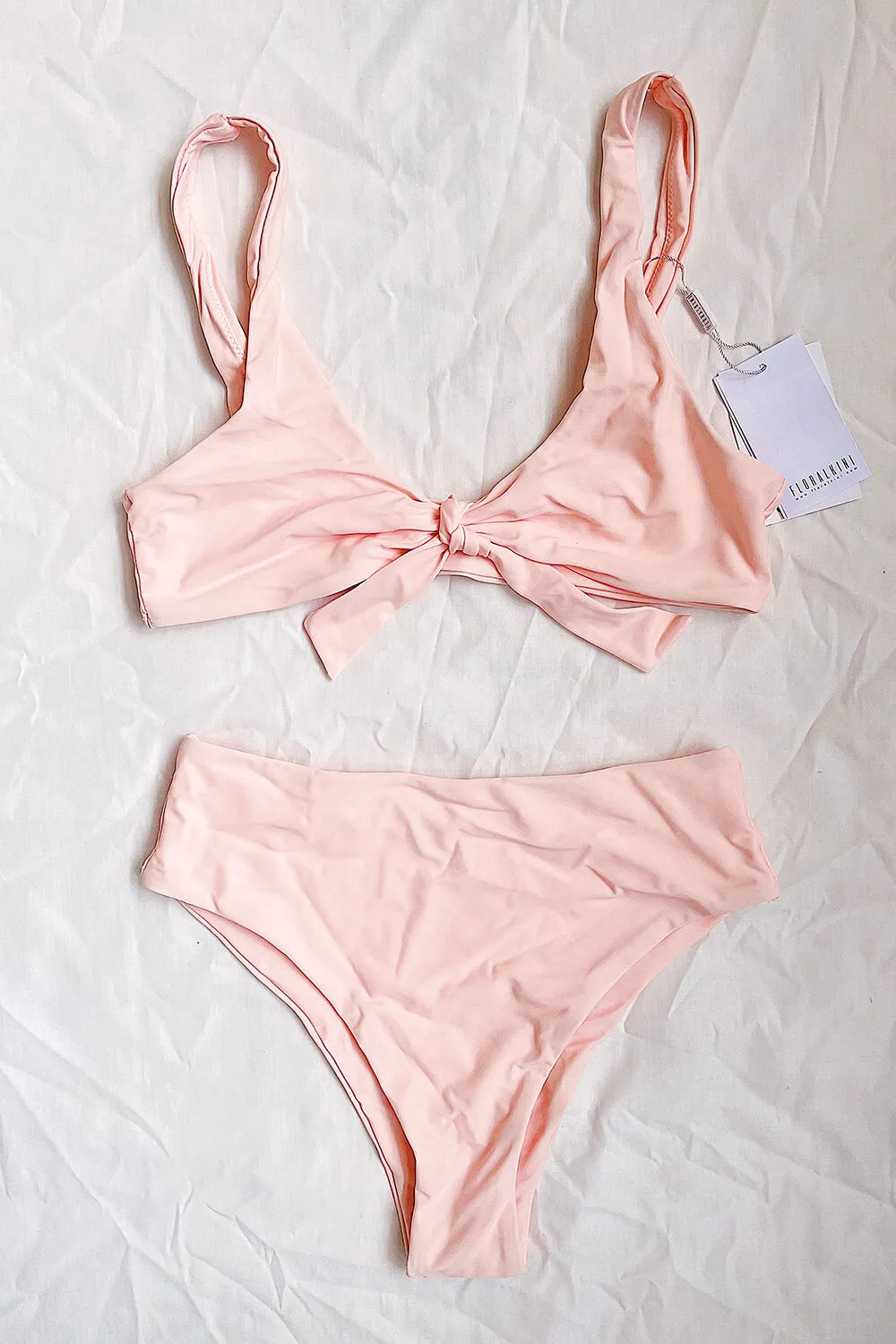 Pink Knot Front Bikini Top sold by Floralkini product image thumbnail 4