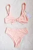 Pink High Waist Bikini Bottoms sold by Floralkini