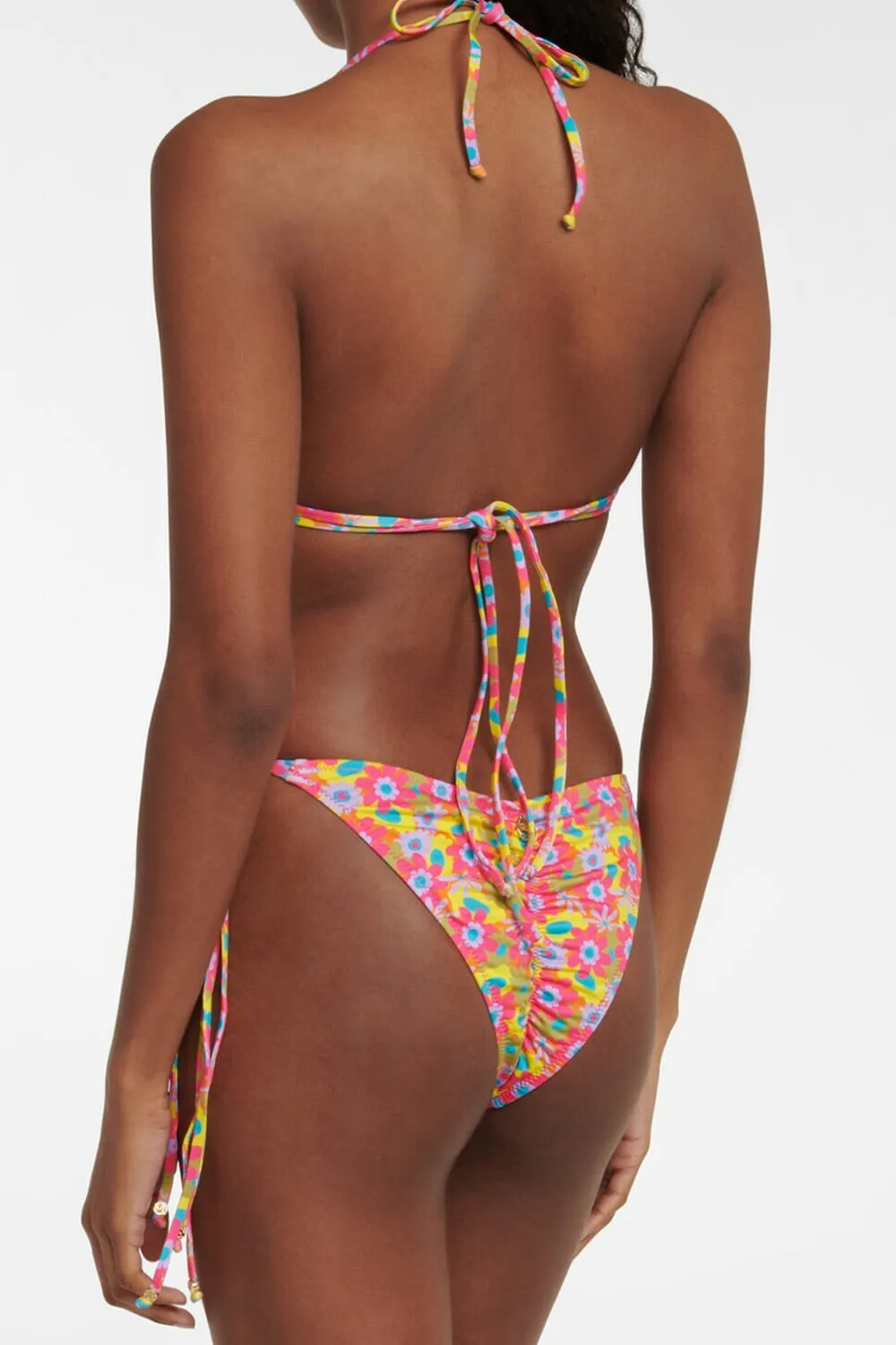Floral Print Triangle Adjustable Tie Bikini Set sold by Floralkini product image thumbnail 3