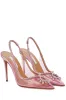 Transparent Crystal Embellished Pvc Slingback Pump Heels sold by Floralkini
